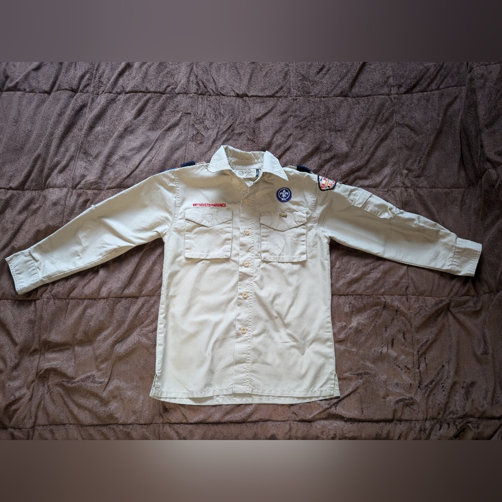 Boy Scouts of America ADULT SMALL Uniform Short Sleeve Button Up Shirt ...